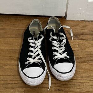 Converse All Stars Low Top Chuck Taylors Double Tongue 8 Mens 10 Womens